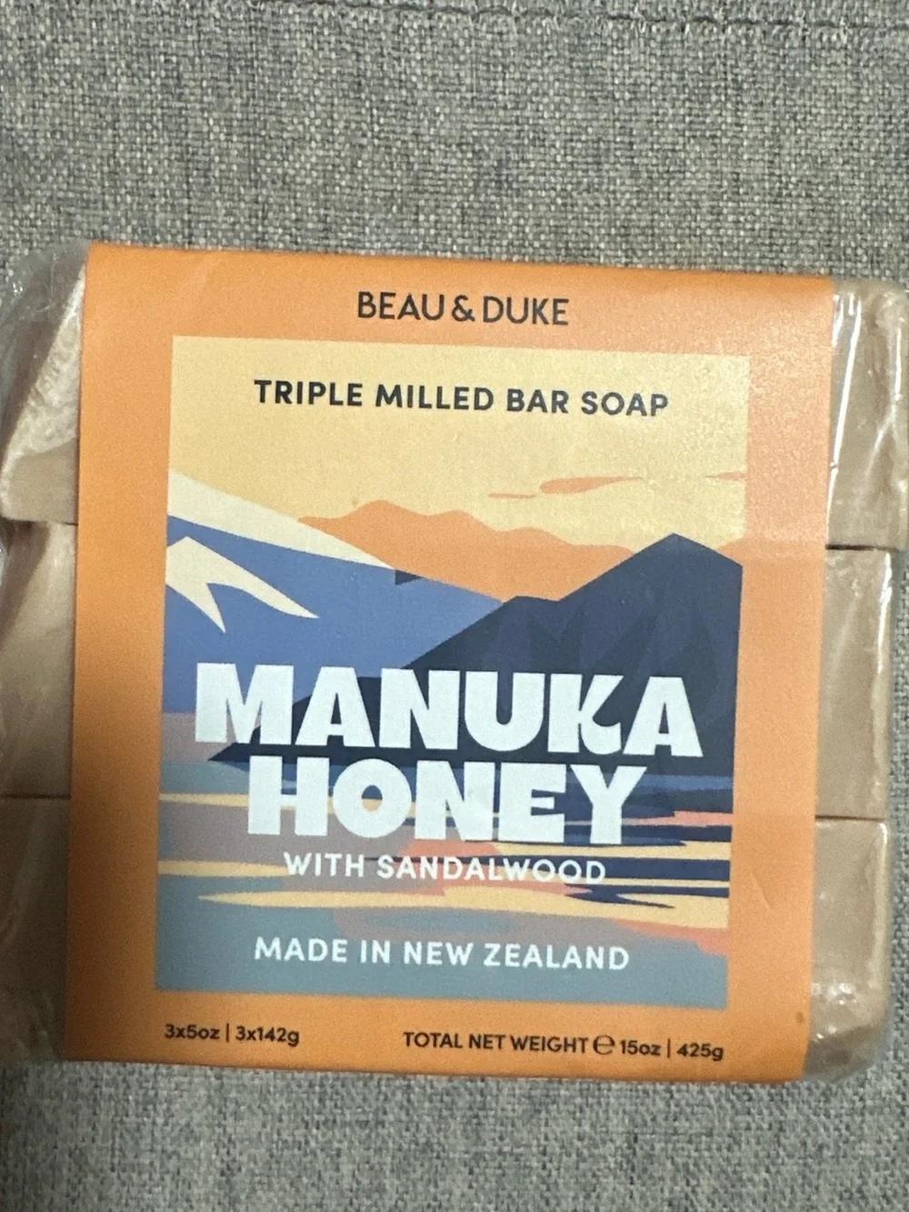 Beau & Duke Manuka Honey W/ Oatmeal 3CT 5 Oz Each Made In New Zealand